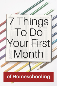 7 things to do your first year of homeschooling