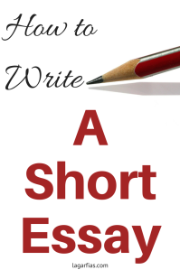 how to write a short essay