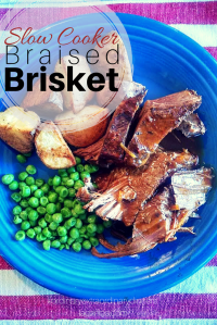Slow Cooker Braised Brisket...from #ordinaryextraordinarydinners